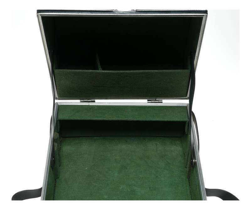 Vintage Film Camera Hard Carry Case Handles Shoulder Strap