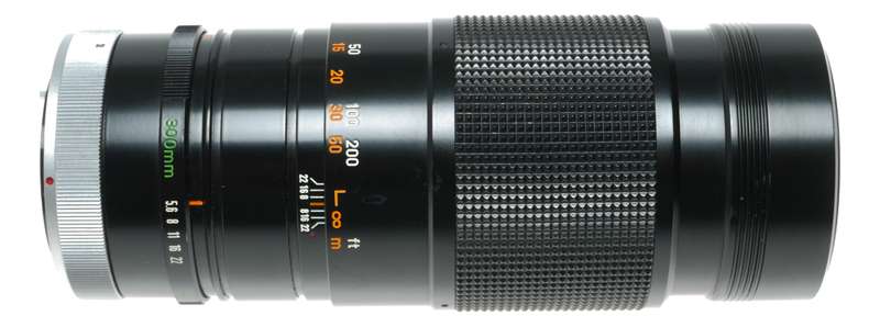 Canon FD 300mm 1:5.6 35mm Film Camera Tele Lens Caps Case