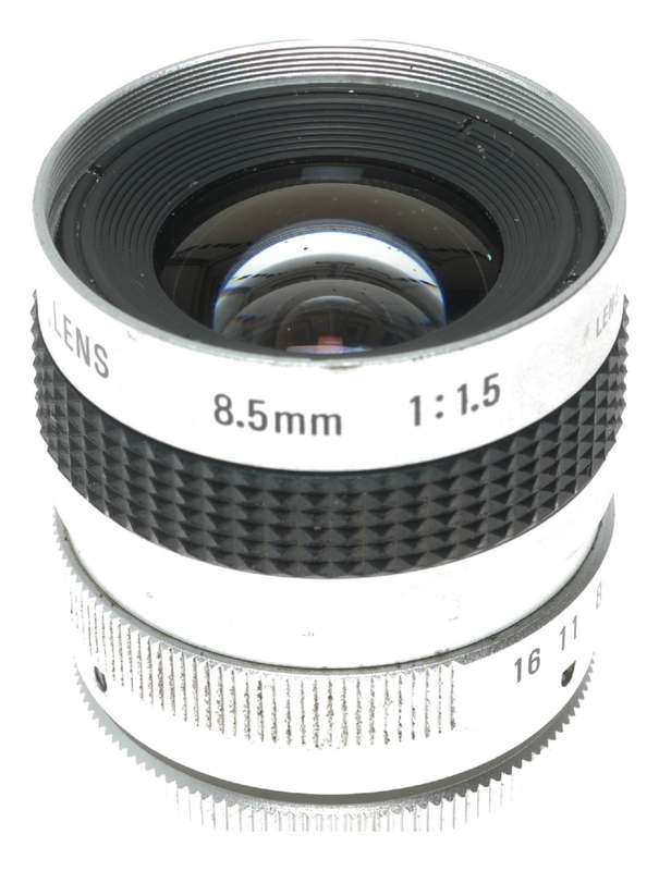 Cosmicar Television Lens 8.5mm 1:1.5 C-Mount