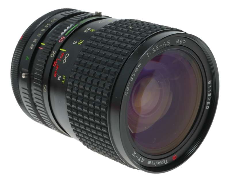 Tokina AT-X 28-85mm 1:3.5-4.5 Canon FD Mount Camera Zoom Lens