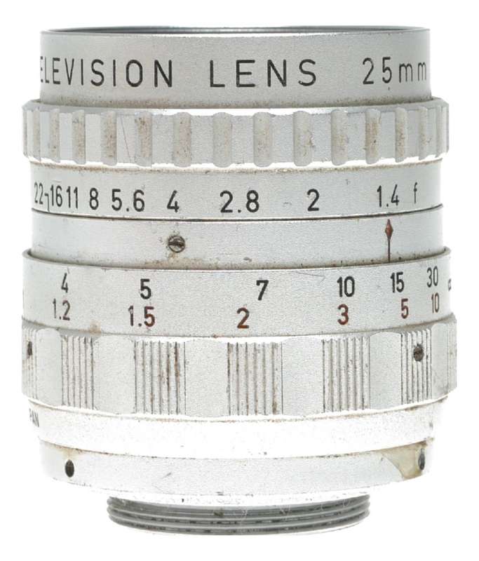 Cosmicar Television Lens 25mm 1:1.4 C-Mount