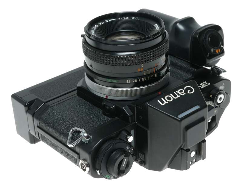 Canon F-1 SLR Camera FD 50mm 1:1.8 Lens AE Power Winder FN Accessories