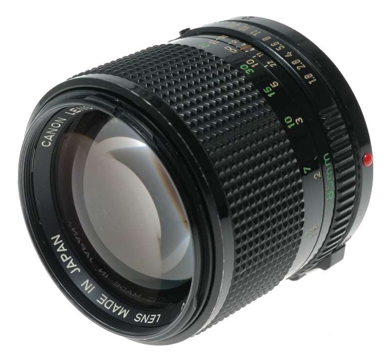 Canon FD 85mm 1:1.8 Portrait SLR Camera MF Telephoto Lens