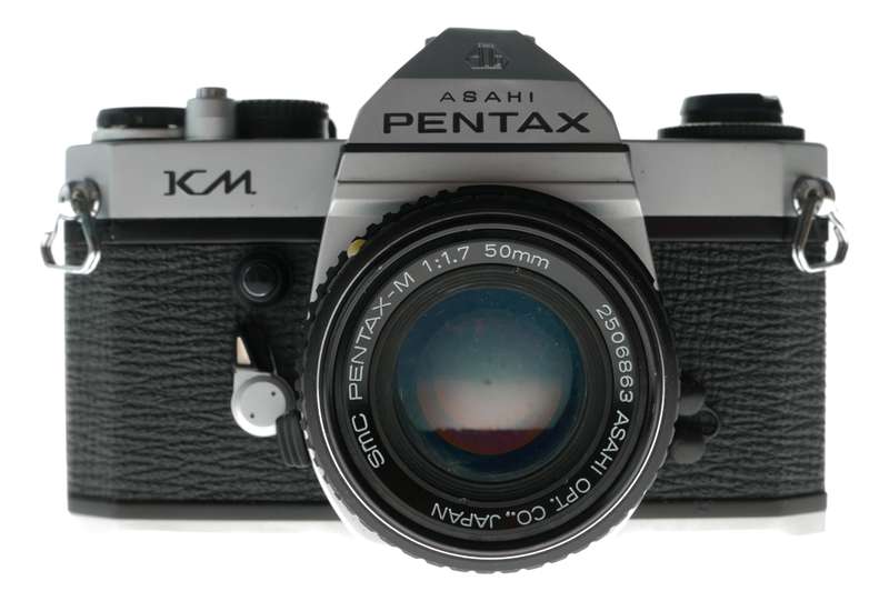 Pentax KM 35mm Film SLR Camera SMC M 1:1.7 50mm in Case