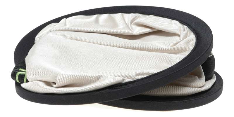 Creative Light Gear 50cm 20in White Gold 2 in 1 Collapsible Reflector