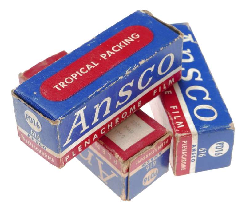 Ansco Plenachrome 616 Roll Film PD16 Tropical Packing Exp.1950