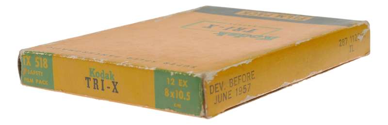 Kodak TX 518 Safety Film Pck Super Speed Pancromatic Tri-X 8x10.5cm