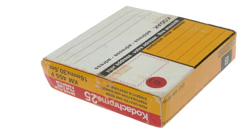 Kodak Kodachrome 25 Daylight 16mm Movie Expired Film Single Perforated