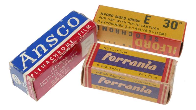 Ansco Plenachrome 616 PD16 Ferraria 620 Roll Film Ilford Z16 Selochrome
