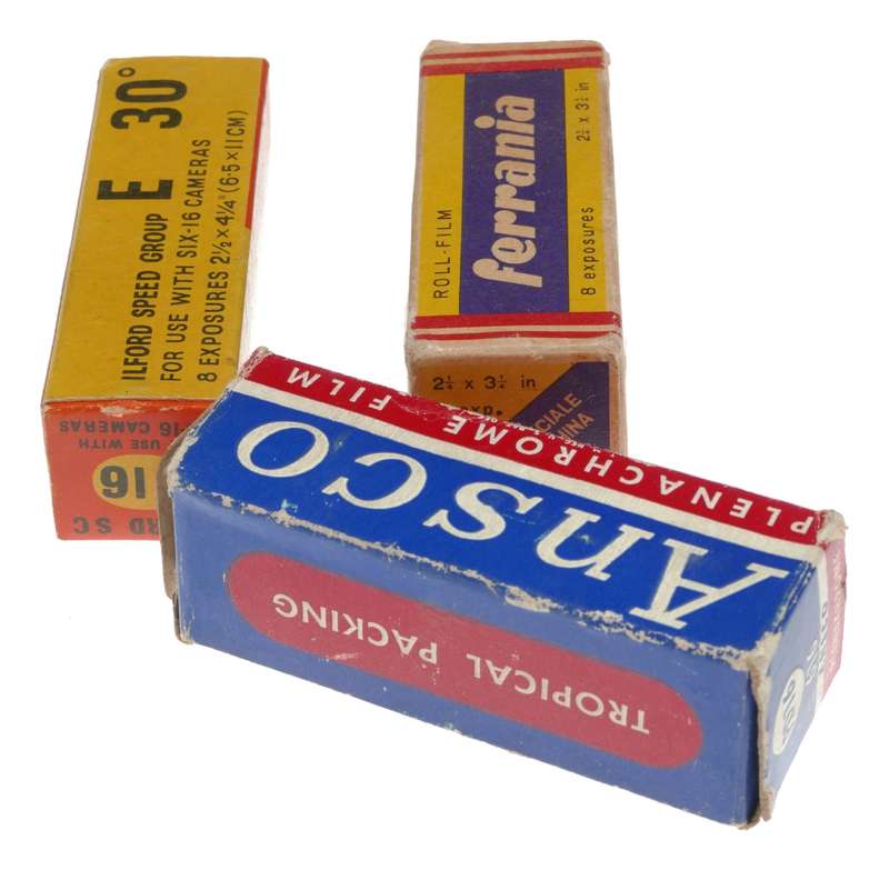 Ansco Plenachrome 616 PD16 Ferraria 620 Roll Film Ilford Z16 Selochrome
