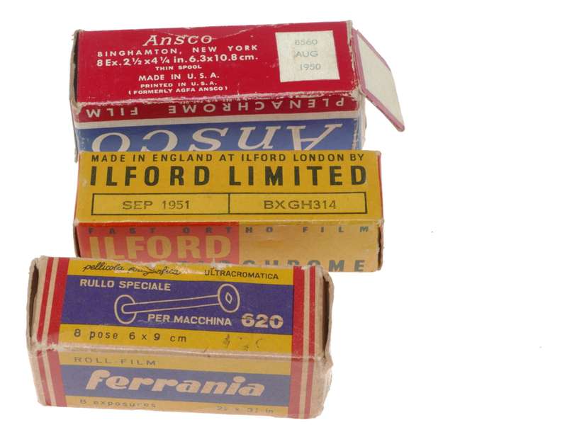 Ansco Plenachrome 616 PD16 Ferraria 620 Roll Film Ilford Z16 Selochrome