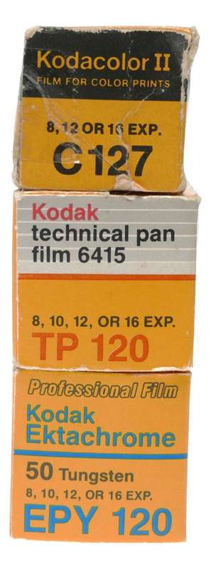 Kodak Kodacolor II C127 Film TP120 Black White Ektachrome 50 Tungsten