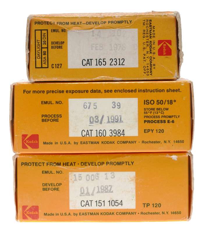 Kodak Kodacolor II C127 Film TP120 Black White Ektachrome 50 Tungsten
