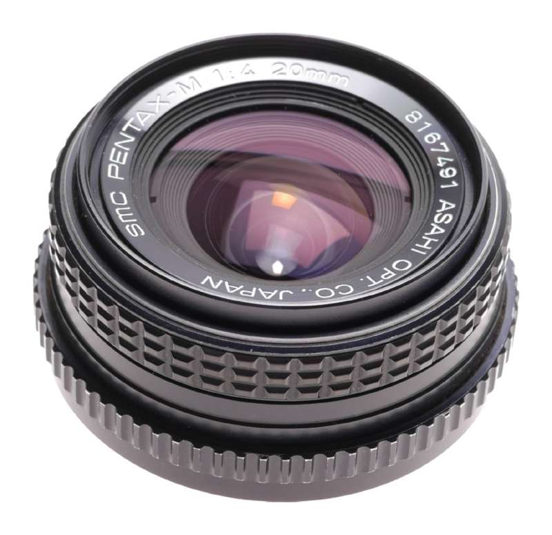 Pentax-M SMC 1:4 20mm ultra wide angle camera lens 4/20mm
