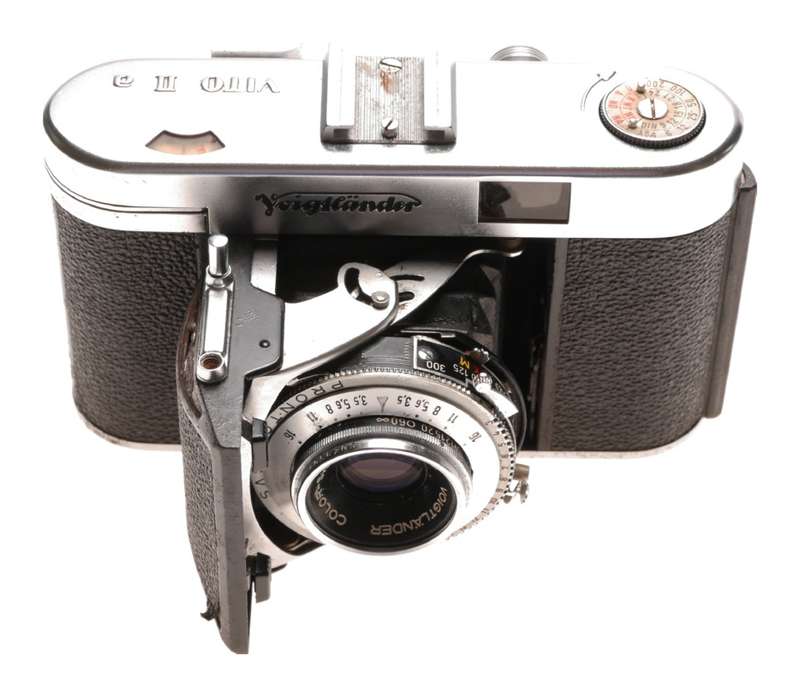 Voigtlander Vito IIa Vintage folding camera outfit case manual