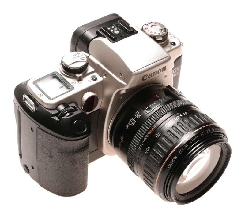 Canon EOS 50E 35mm SLR film camera Zoom lens EF 28-105mm - Canon