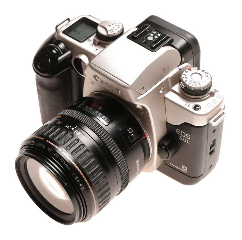 Canon EOS 50E 35mm SLR film camera Zoom lens EF 28-105mm - Canon