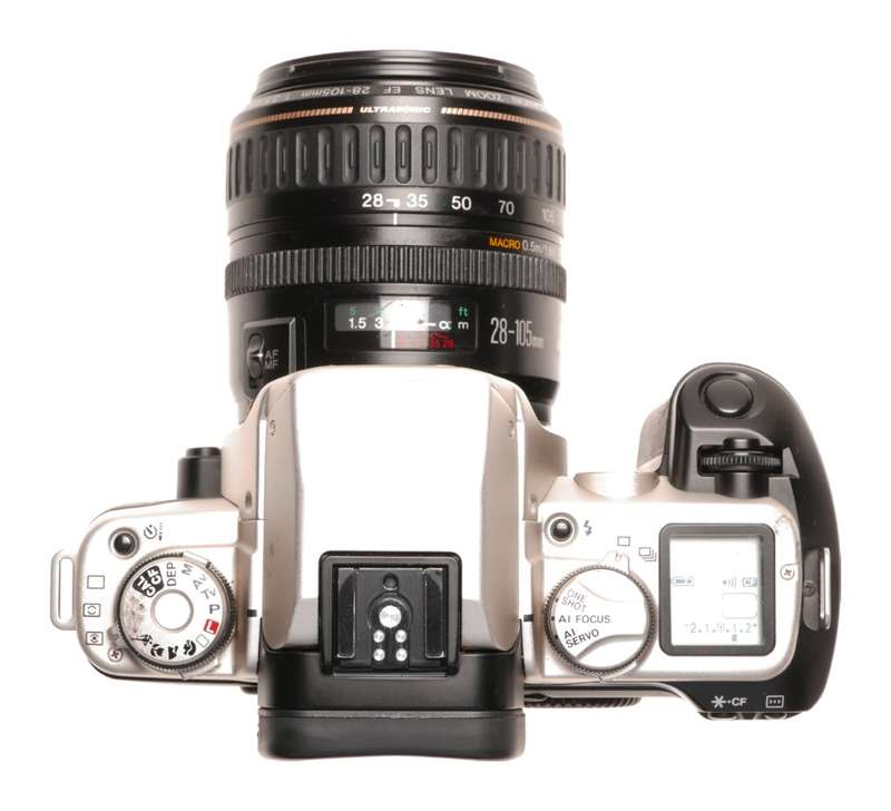 Canon EOS 50E 35mm SLR film camera Zoom lens EF 28-105mm - Canon
