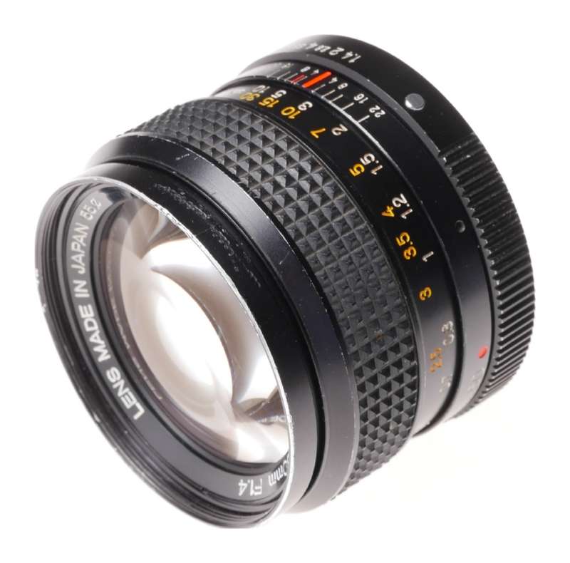 Konica Hexanon AR 50mm F1.4 fast lens fits Vintage SLR camera