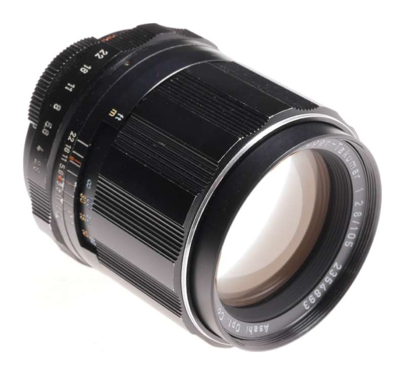 Pentax lens Super-Takumar 1:2.8/105 SLR camera lens case hood kit f=105mm - Pentax