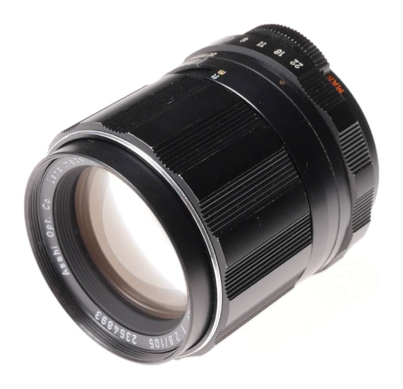 Pentax lens Super-Takumar 1:2.8/105 SLR camera lens case hood kit f=105mm - Pentax