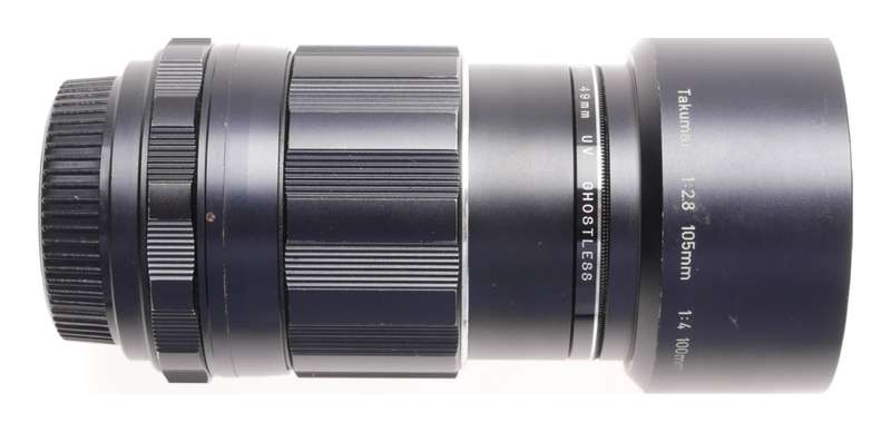 Pentax lens Super-Takumar 1:2.8/105 SLR camera lens case hood kit f=105mm - Pentax