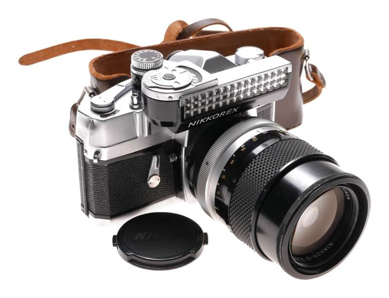 Nikkorex rare Nikon SLR classic film camera Nikkor-Q 2.8 f=135mm lens
