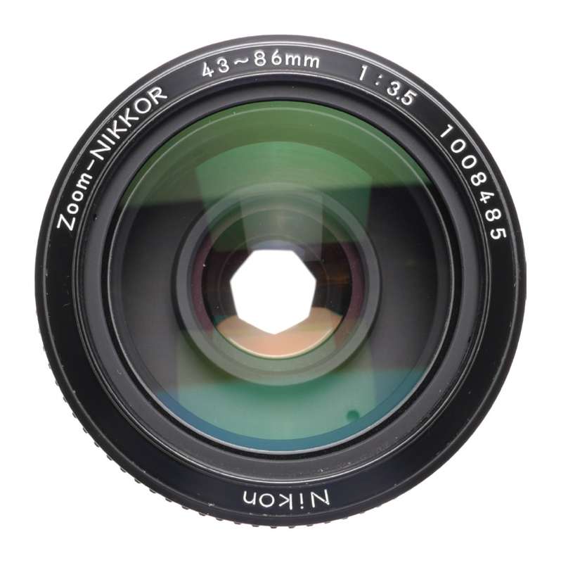 Nikon SLR Zoom-Nikkor Auto 1:3.5 f=43mm-86mm Zoom classic lens filter caps
