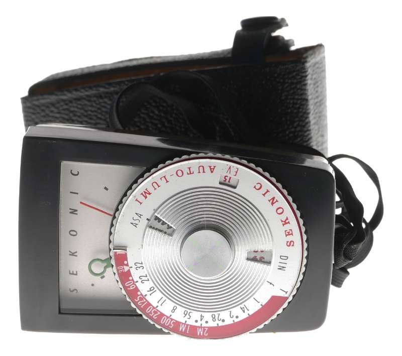 Model-86 Auto-Lumi Sekonic gey plastic case light exposure meter