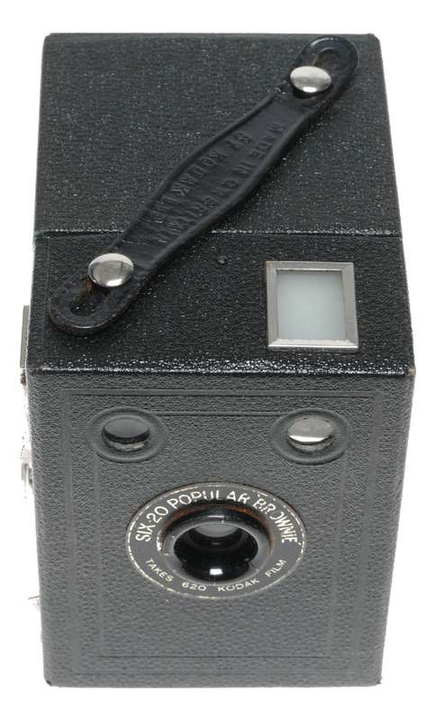 Six-20 Popular Brownie Box camera vintage 620 film
