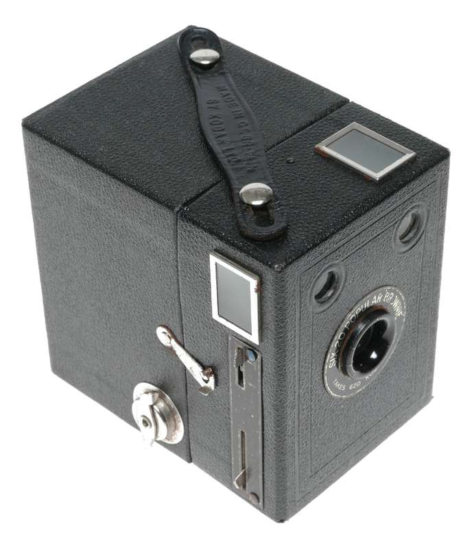 Six-20 Popular Brownie Box camera vintage 620 film