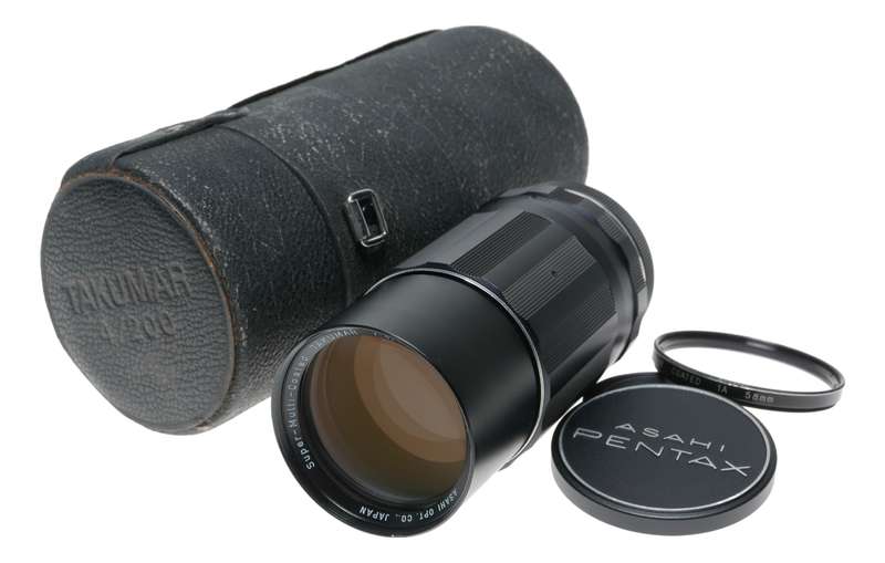 Super-Multi-Coated TAKUMAR 1:4/200 Asahi Pentax SLR f=200m lens