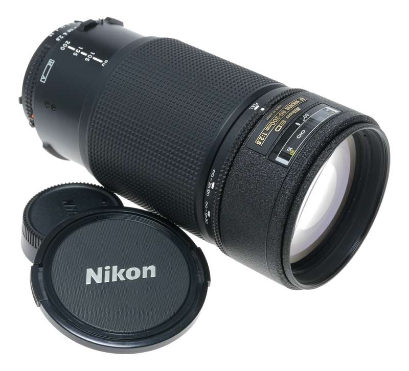 Nikon ED AF Nikkor 80-200mm 1:2.8 SLR Zoom lens caps cased