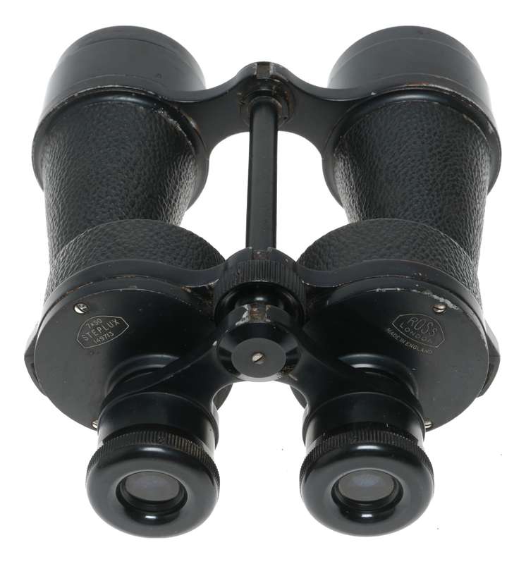Ross London STEPLUX 7x50 binoculars vintage leather case