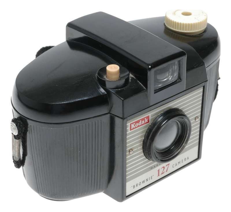 Kodak Brownie 127 Camera Black bakelite strap vintage film camera