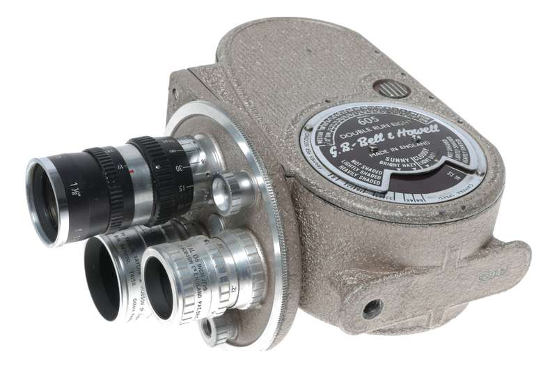B H Double run eight 605 retro turret camera 8mm Bell Howell