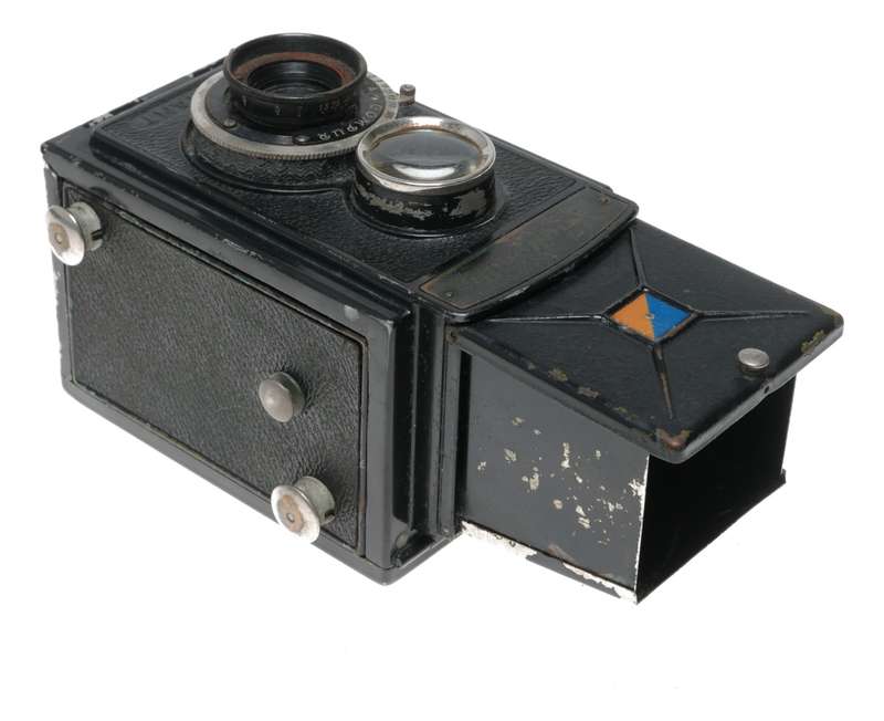 Voigtlander Brilliant TLR 120 vintage film camera Skopar