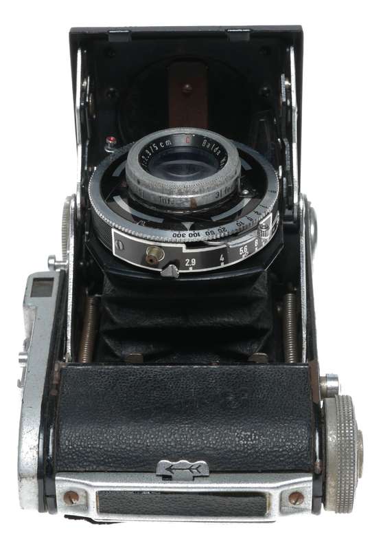 Balda Bunde vintage folding camera Baltar 2.9/5cm lens used