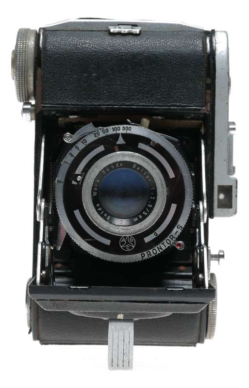Balda Bunde vintage folding camera Baltar 2.9/5cm lens used