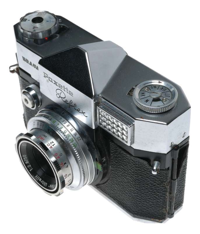 Paxette Reflex Braun SLR vintage camera Enna 2.8/50 Ultralit