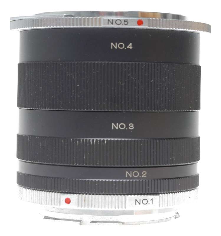 Konica Extension Rings 3 AR full set of 5 pieces close focus adapters