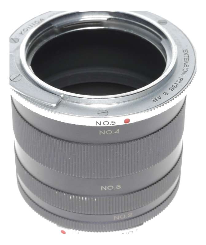 Konica Extension Rings 3 AR full set of 5 pieces close focus adapters