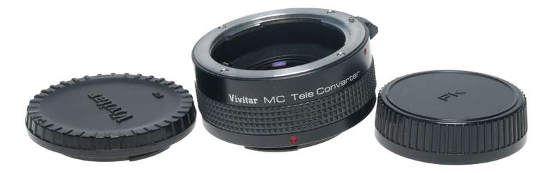 VIVITAR MC Teleconverter 2x-22 lens adapter mount doubler