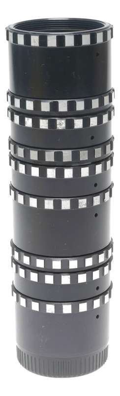 Screw mount extension tube rings close up accessories set