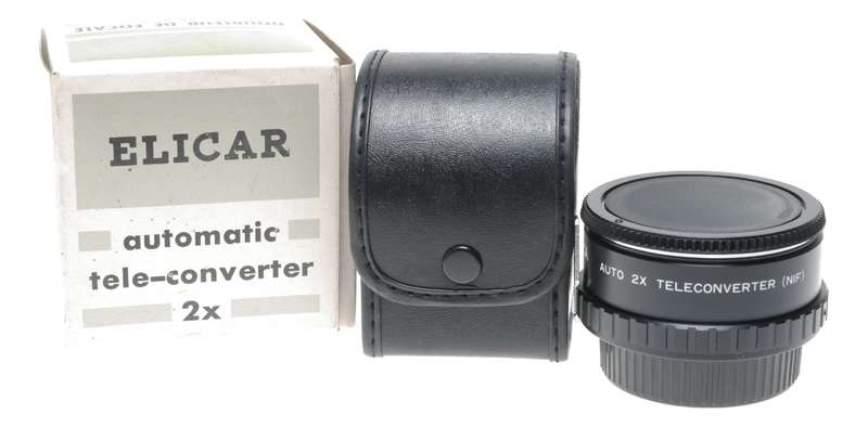 ELICAR Automatic Tele-converter 2x MC (NIF) Mint Boxed Nikon F