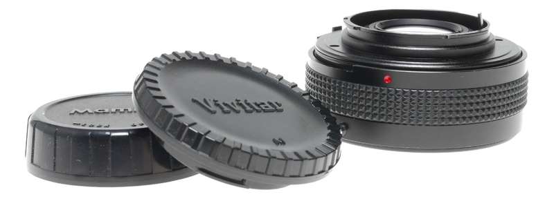 Vivitar MC tele Converter 2x-5 doubler macro Mamiya M mount