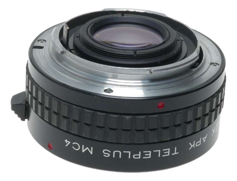 Kenko 2x APK Teleplus MC4 Pentax K bayonet mount lens converter