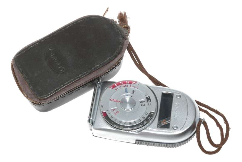 Sekonic light exposure meter ambient hand held leather case
