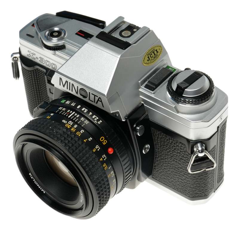 Minolta X-300 SLR vintage film camera MD Rokkor-X 50mm 1.7 set
