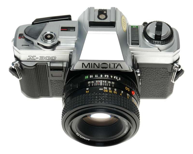 Minolta X-300 SLR vintage film camera MD Rokkor-X 50mm 1.7 set